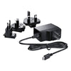 Blackmagic Design power supply for Micro Converters, featuring a USB-C connection and compact design.