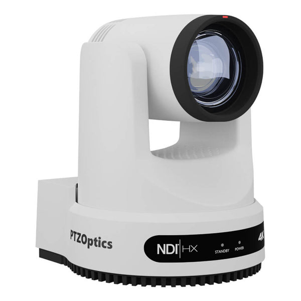 PTZOptics Move 4K NDI/HX PTZ Camera with 12x Optical Zoom (White) - Coremicro – image 1
