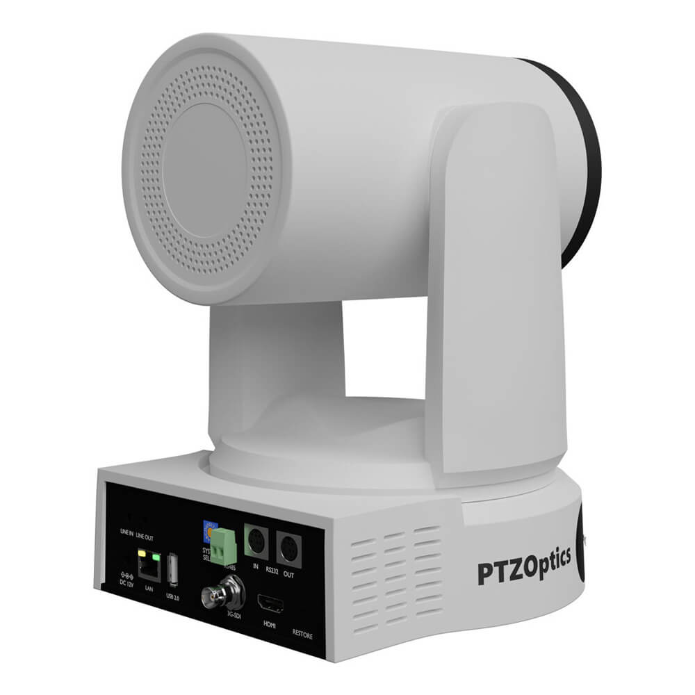 PTZOptics Link 4K SDI/HDMI/USB/IP PTZ Camera with 30x Optical Zoom (White) - Coremicro – image 4