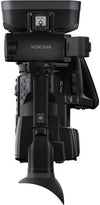 Sony PXW-X180 Full HD XDCAM handheld camcorder with lens, grip, and controls visible in the image.