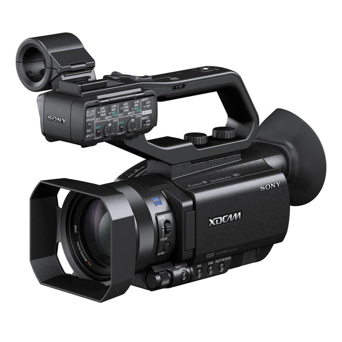 Sony PXW-X70 professional XDCAM camcorder with a compact design and large lens, perfect for high-quality video recording. – image 1