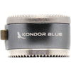 Kondor Blue Quick Release Rosette Module with push button, right-side view showing black metal construction and mounting details.