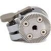 Kondor Blue Quick Release Rosette Module with push button, right side for camera rig mounting and quick detachment.