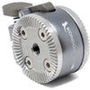 Kondor Blue Quick Release Rosette Module with push button, right side view, used for camera rig stabilization and quick attachment.