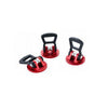 OZEN Deep Thread Rubber Feet for 100mm tripods, set of 3, designed for video cameras, shown attached to tripod base.