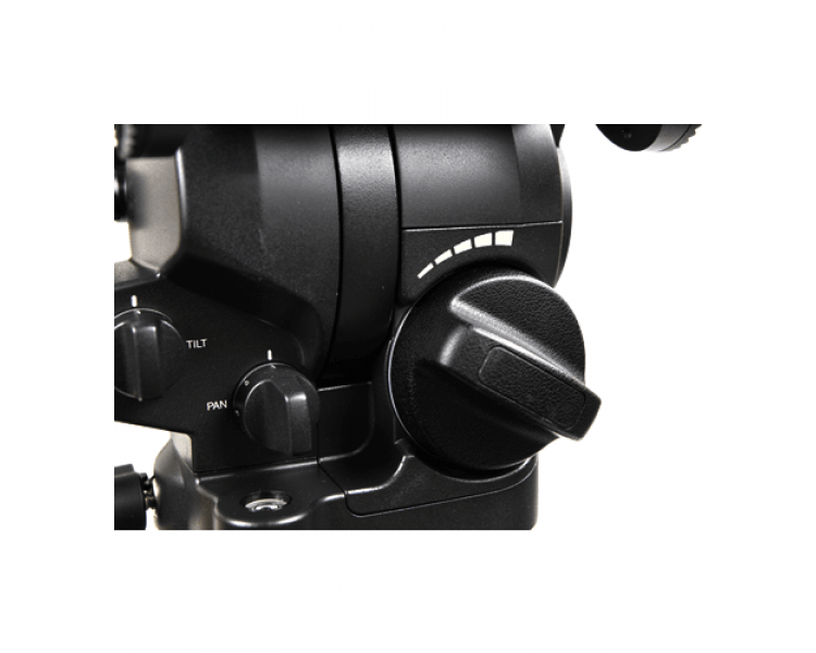 Libec RSP-750 professional aluminum tripod system with floor-level spreader for ENG video camera setups – image 5