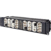 Datavideo RMK-2 rackmount kit for 8 DAC converters, shown with mounting hardware and connectors for professional production equipment.