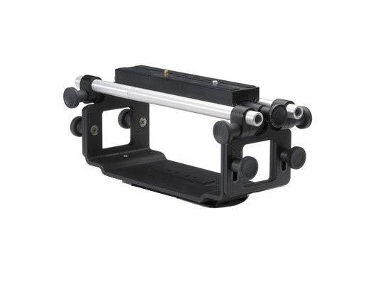 AJA Ki Pro rod plate accessory kit with metal mounting plates for professional video recorder rig setup. – image 2