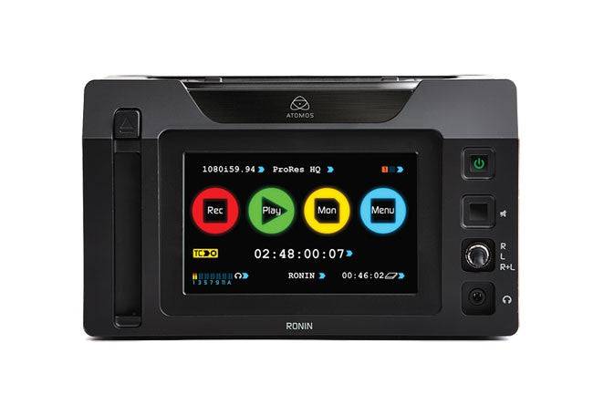 Atomos Ronin video recorder, player, and monitor shown from the front, featuring its compact design and display screen. – image 2