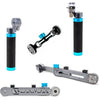Kondor Blue Rosette Arms, Grips, and 15mm Rod Block Bundle - Coremicro