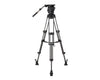 Libec RSP-750MC professional carbon piping tripod system with mid-level spreader for video camera ENG setups