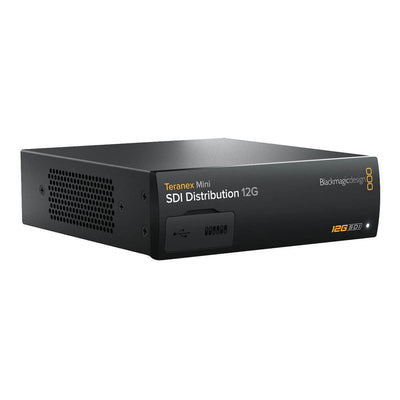 Blackmagic Design Teranex Mini SDI Distribution 12G Converter with multiple SDI outputs and compact design.