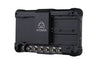 Atomos Shogun Inferno video monitor with full accessory kit, featuring a large screen and multiple connection ports.