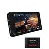 Atomos Shogun 4K HDMI and 12G-SDI video monitor with 7-inch display, bundled with 240GB storage for professional video recording.