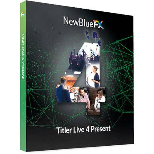 NewBlueFX Titler Live 4 Present live graphic software display showing dynamic on-screen titles and graphics. – image 1