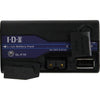 IDX System Technology SL-F70 Sony L-Series Battery with X-Tap and USB port for video cameras, shown from the back.