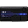 IDX System Technology SL-F70 Sony L-Series Battery with X-Tap and USB ports for video cameras, shown from the top view.