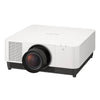 Sony 9000 Lumen WUXGA 3LCD Laser Projector in white, showing front view with lens and body details.