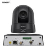 Sony SRG300SE PTZ camera with 1080p 60fps, 3G/SDI, live IP streaming, black professional broadcast camera for live production.