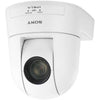 Sony SRG300SE/W PTZ camera with 1080p 60fps, 3G/SDI, live IP streaming, white color, designed for professional video broadcasting.