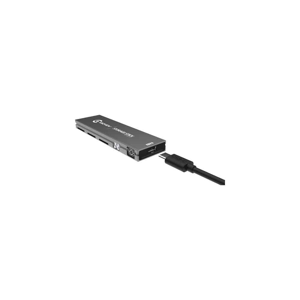Kiloview 2TB SSD storage kit with protective shell designed for CUBE R1, showing the compact external storage device. – image 4