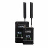 Vaxis Storm 800 HDMI/3G-SDI wireless transmission kit with V-mount, used for professional production equipment setup.
