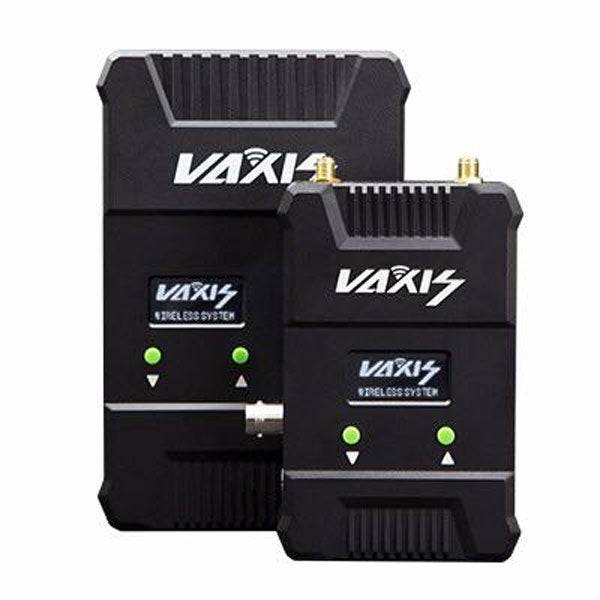 Vaxis Storm 800 wireless HDMI and 3G-SDI transmission kit with V-mount, shown without antennas, for professional production use. – image 3