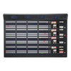 Blackmagic Design ATEM 4 M/E Advanced Panel switcher control panel with multiple buttons and knobs for live production.