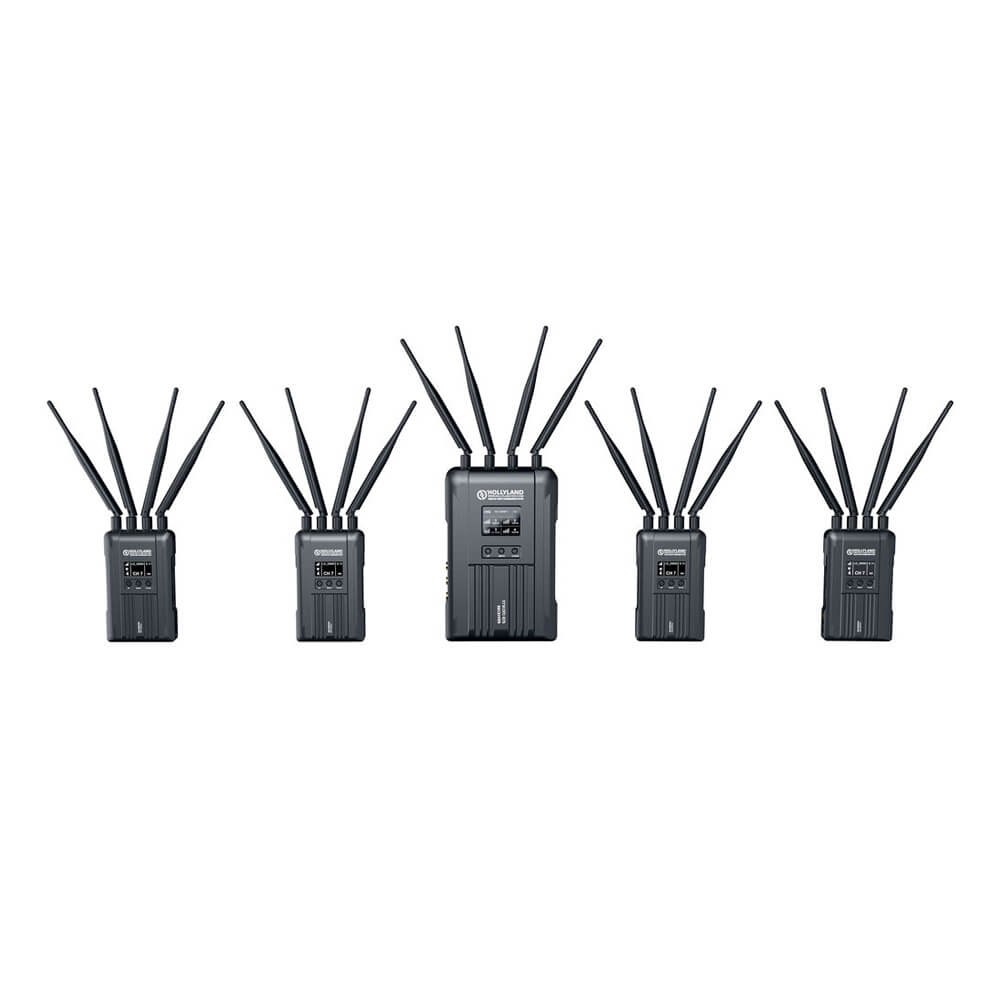 Hollyland Syscom 421S wireless video transmission system with transmitter and receiver, designed for long-range A/V signal transfer. – image 1