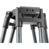 Libec T150B heavy-duty aluminum tripod legs with 150mm bowl for video cameras, showing the tripod's top and bowl connection.