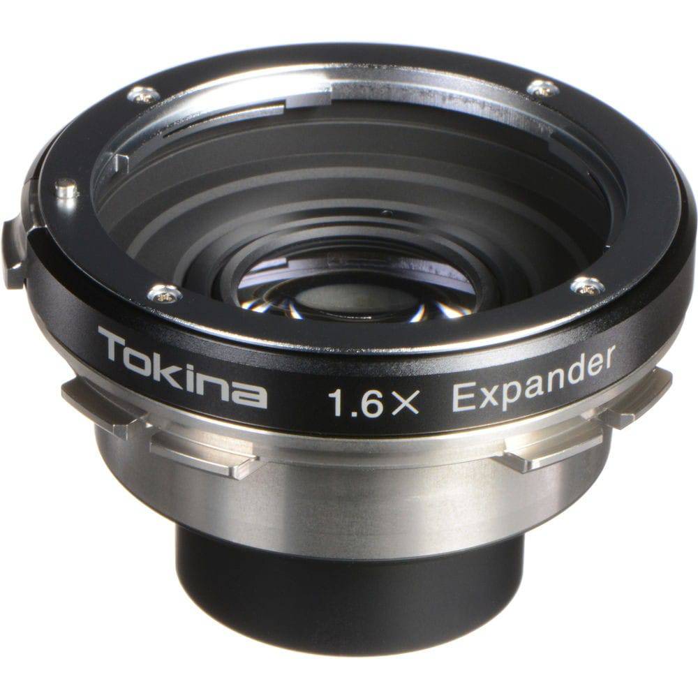 Tokina Cinema 1.6x Expander EF to PL lens mount adapter shown on a white background. – image 1