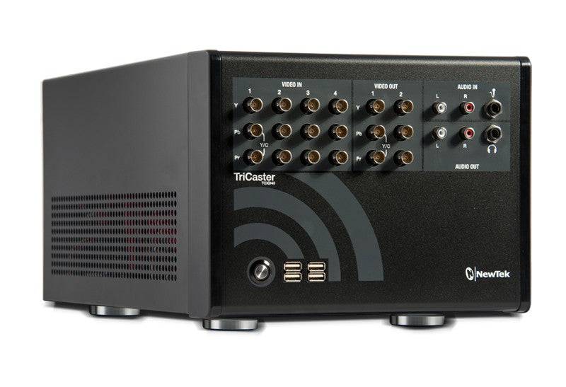 Vizrt Tricaster 40 v2 Studio Kit video switcher with multiple input ports and control panel, used for live video production. – image 4
