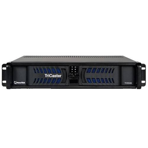 Vizrt TriCaster 460 video switcher front view, professional broadcasting equipment for live video production. – image 2
