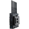 Teradek Orbit PTZ HD wireless transmission kit with receiver, showing the white device and connection ports for production setup.