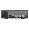 Blackmagic Design Teranex Mini IP Video 12G back view showing input and output ports on the compact video converter.