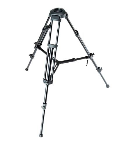 Libec TH-Z T aluminum tripod with 75mm bowl and mid-level spreader, designed for video cameras, sturdy and adjustable. – image 1