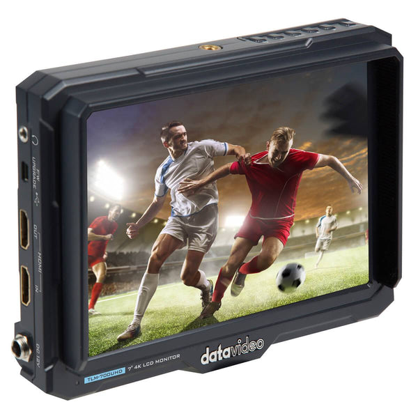 Datavideo TLM-700UHD 7" 4K HDMI LCD Monitor with Sony Battery Plate - Coremicro – image 1