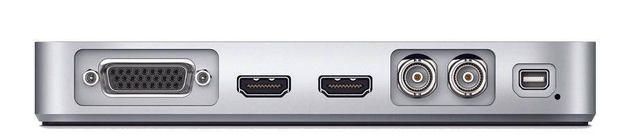 Blackmagic Design UltraStudio Express video capture device with back connections, compact black hardware for professional video input. – image 3