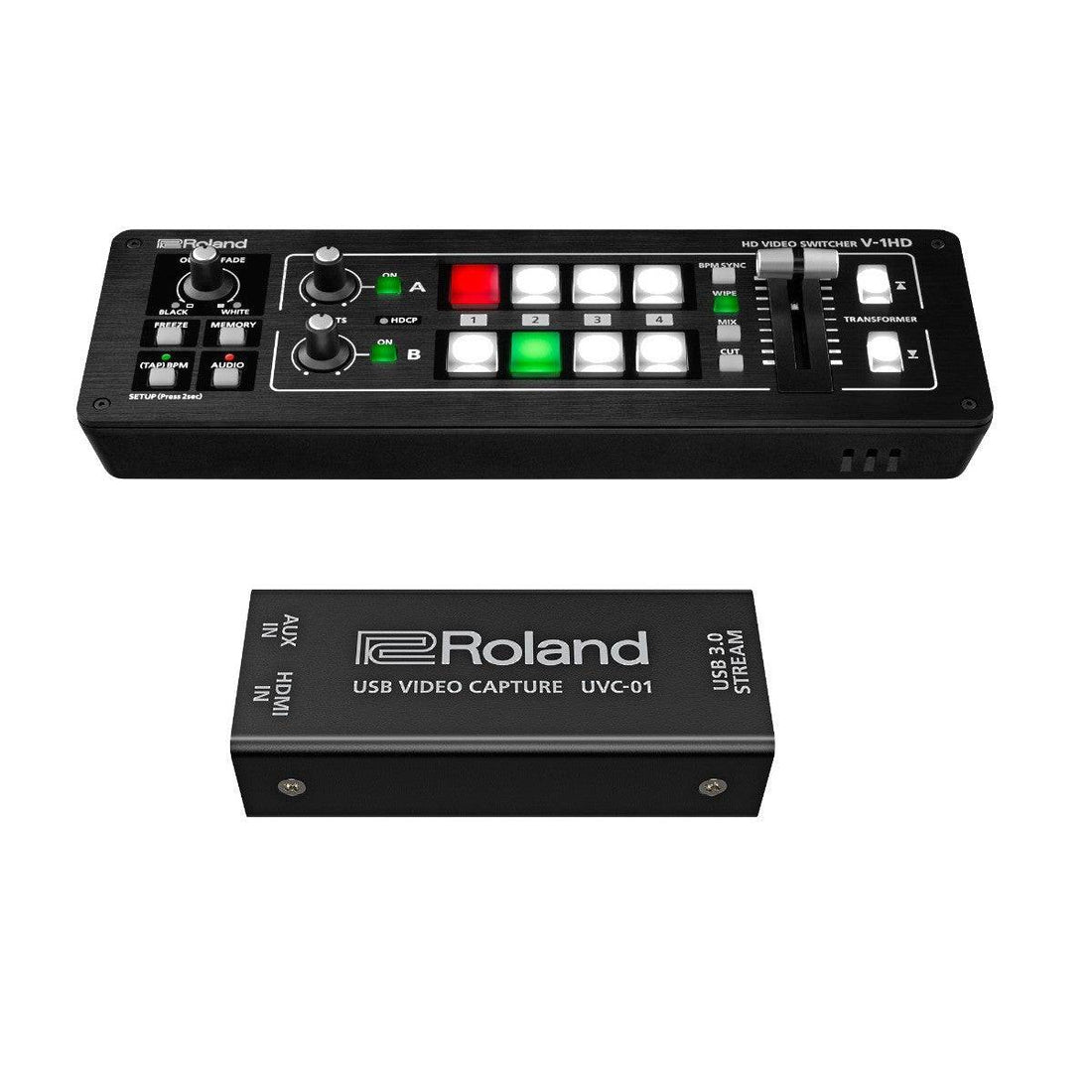 Roland V-1HD Switcher with UVC-01 HDMI Encoder Bundle - Coremicro – image 1