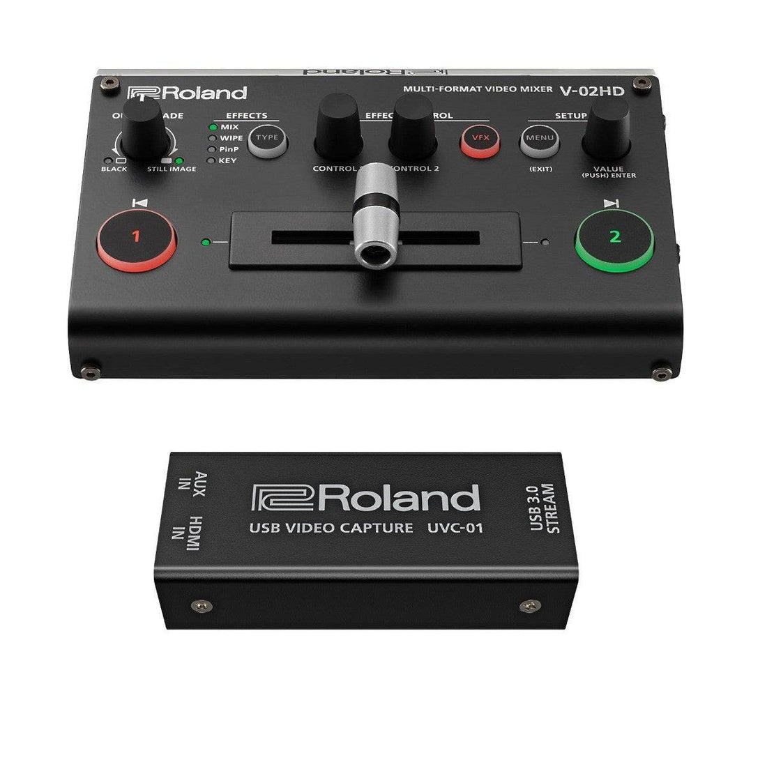 Roland V-02HD Switcher with UVC-01 Encoder Bundle - Coremicro – image 1