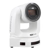 Lumens VC-A71PN 4K NDI|HX PTZ Video Camera in white, showing the camera's sleek design and lens details.