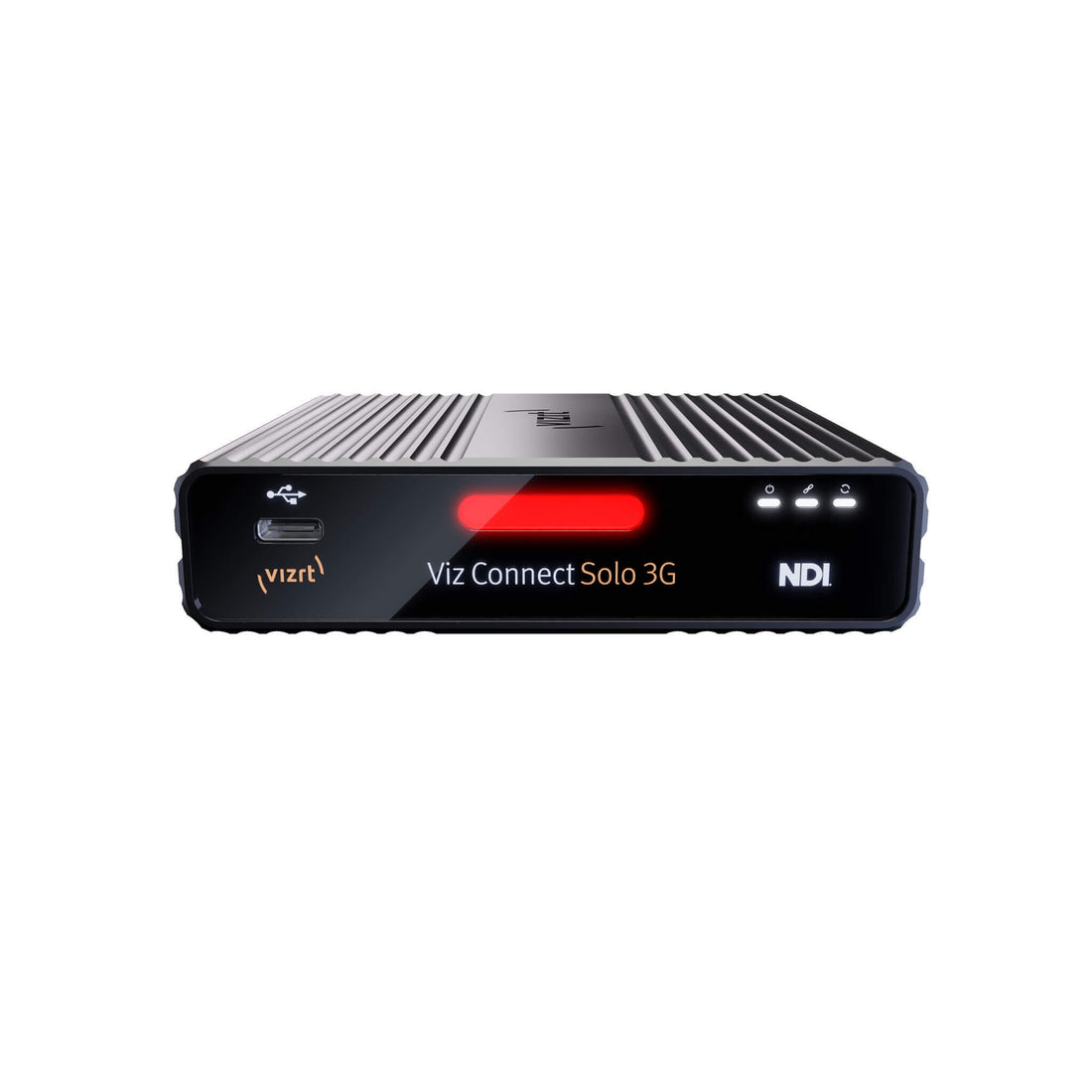 Vizrt Connect Solo 3G SDI to NDI I/O Converter front view showing ports and compact design for seamless video signal conversion. – image 4