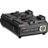IDX System Technology VL-2PLUS 2-channel Li-ion V-mount battery charger for video cameras, with multiple charging ports and digital display