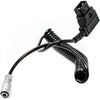 Kondor Blue Coiled D-Tap to 2-Pin LEMO-Type Power Cable for BMPCC 6K/4K (Black) - Coremicro