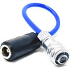 Kondor Blue 2.5mm DC Barrel Female to 2-Pin Male Power Cable for BMPCC 4K/6K (Blue, 6") - Coremicro
