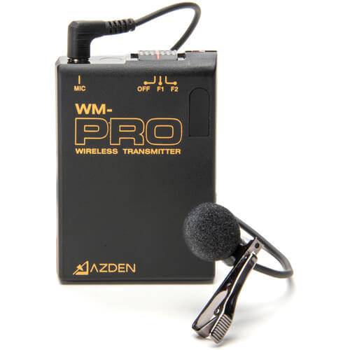 Azden WLT/PRO VHF Wireless Bodypack Transmitter with Omni Lavalier Mic (169 & 170 MHz) - Coremicro – image 1