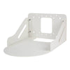 White Datavideo WM-1-W wall mount for PTC series PTZ cameras, secure installation and support for production equipment.