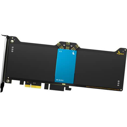 Angelbird Wings X2 PCIe Gen2 x2 Hardware RAID Adapter (Blue) - Coremicro – image 1