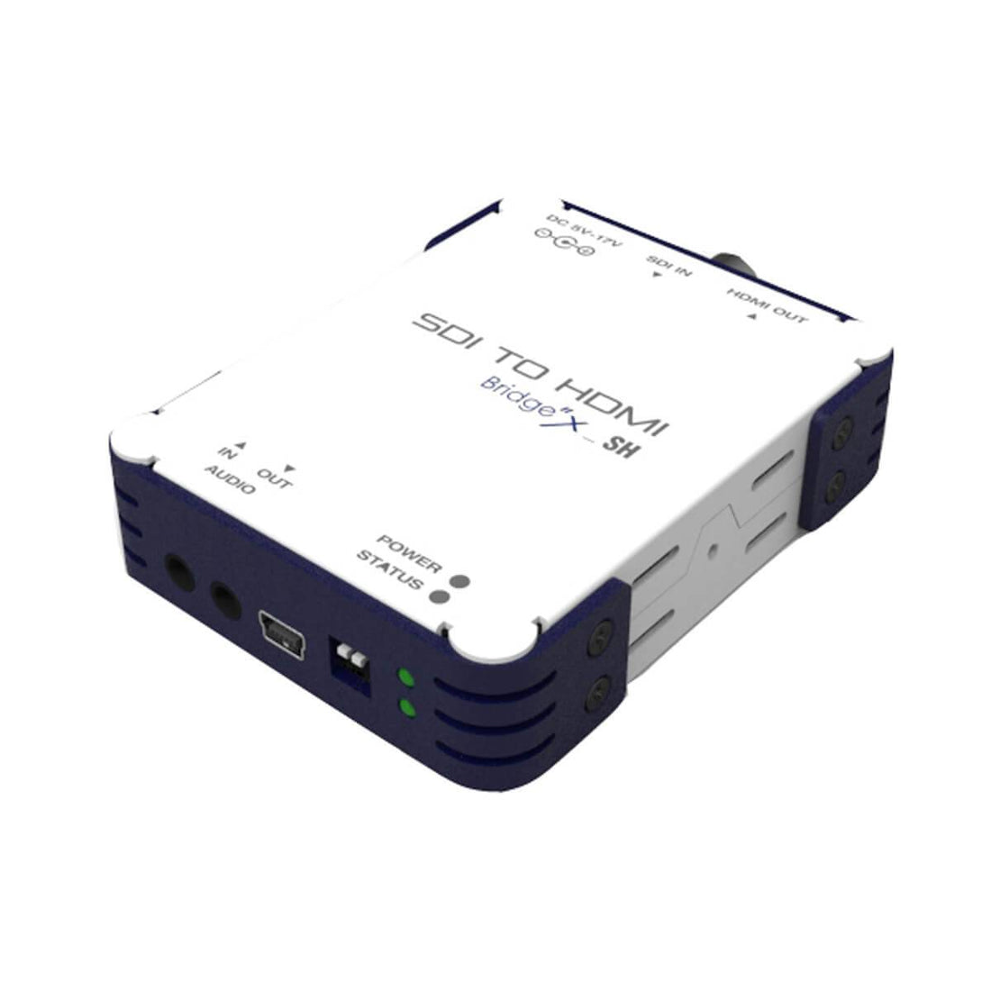 Digital Forecast Digital Forecast Bridge X SH SDI to HDMI converter showing connection ports and device in a clean setup – image 1
