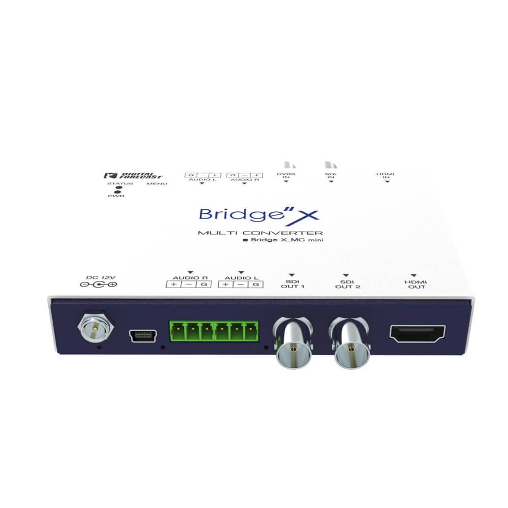 Digital Forecast Bridge X_MC Mini Multi-Converter rear view, compact production equipment with multiple input and output ports. – image 2